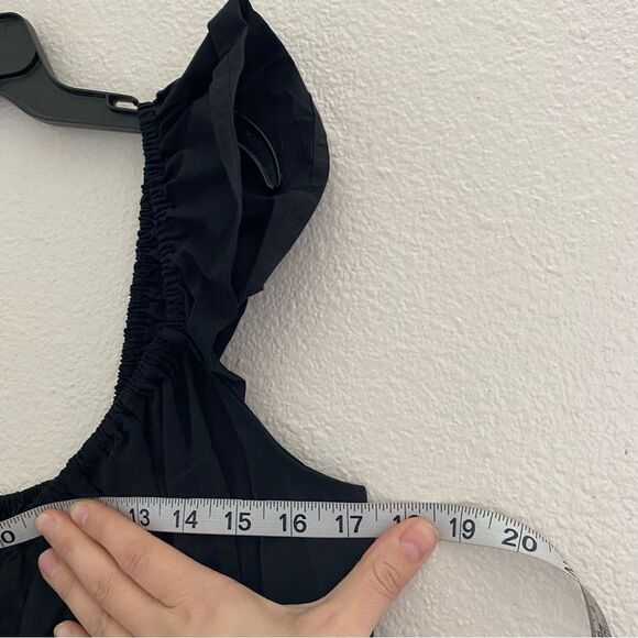 Universal Thread Flutter Cap Sleeve Maxi A-Line Dress boho cotton tiered M NEW - Picture 11 of 13